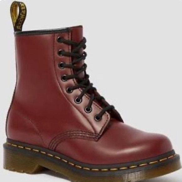 cherry doc martens